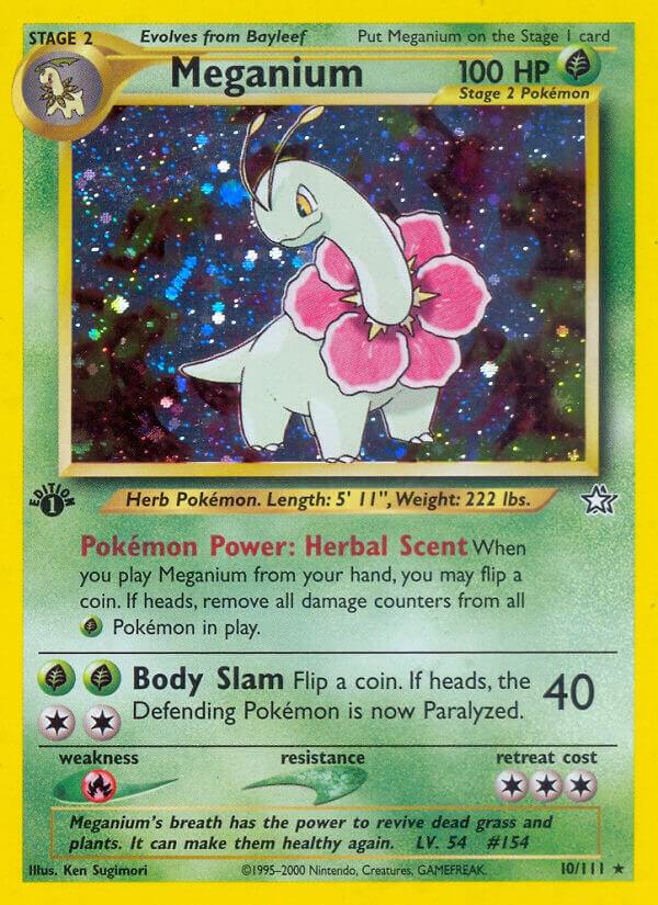 Meganium 010/111 (Neo Genesis)  - 1st Edition Holofoil | Good Games Adelaide SA