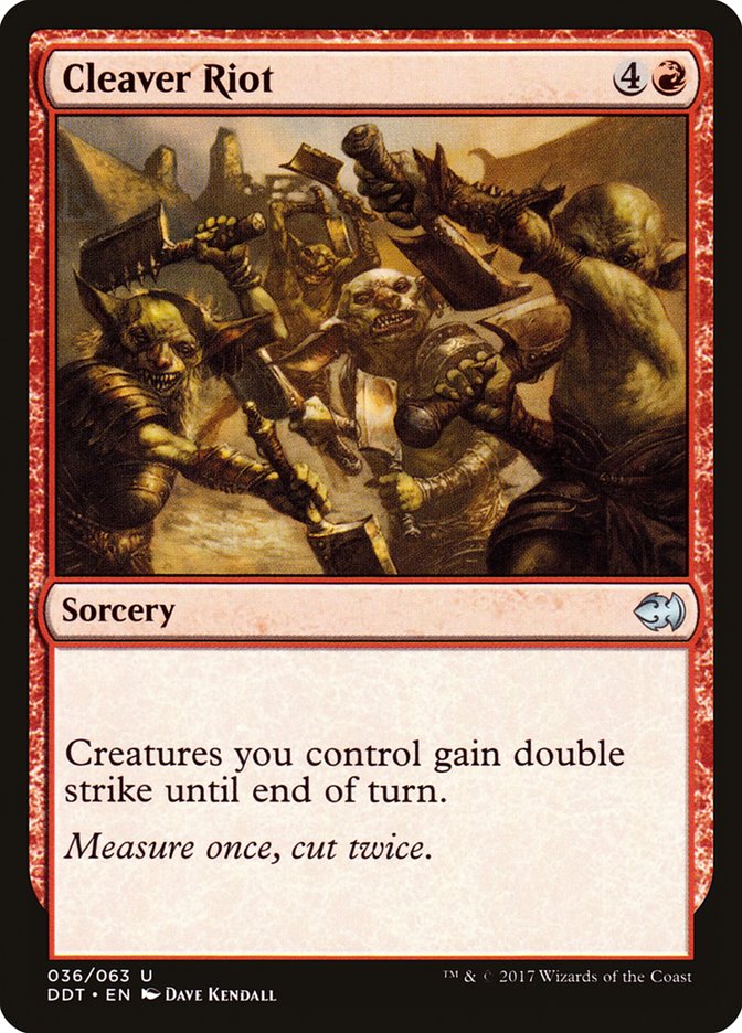 Cleaver Riot [Duel Decks: Merfolk vs. Goblins] | Good Games Adelaide SA