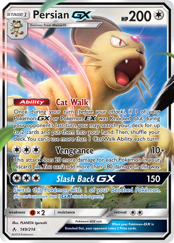 Persian GX (149/214) [Sun & Moon: Unbroken Bonds] | Good Games Adelaide SA