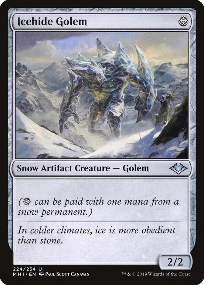 Icehide Golem 224 (Modern Horizons)  - Foil | Good Games Adelaide SA