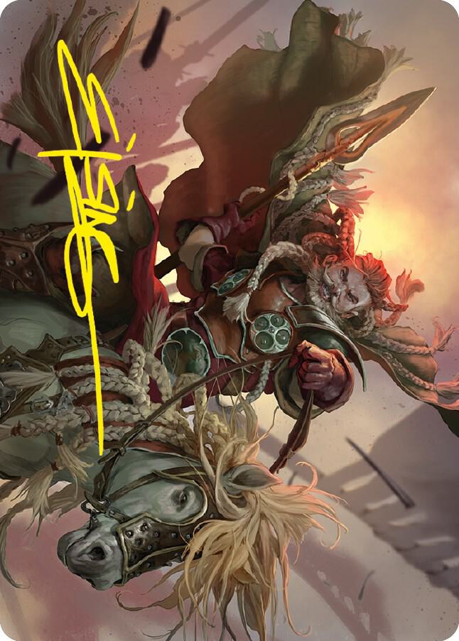 Eomer of the Riddermark Art Card Gold Stamped Signature 9 (Art Series: Universes Beyond: The Lord of the Rings: Tales of Middle-earth)  | Good Games Adelaide SA