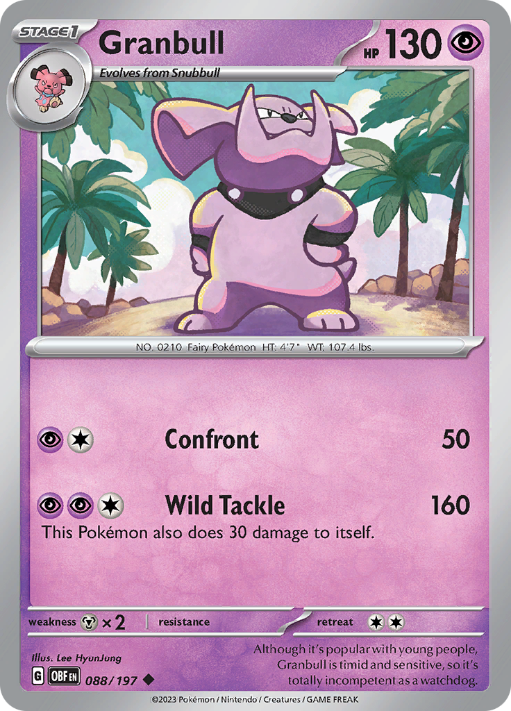 Granbull (088/197) [Scarlet & Violet: Obsidian Flames] | Good Games Adelaide SA