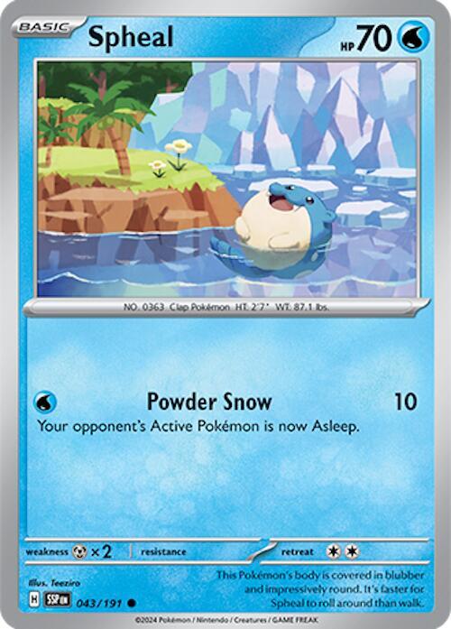 Spheal 043/191 (SV08: Surging Sparks)  | Good Games Adelaide SA