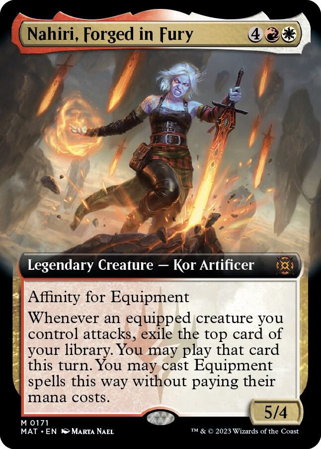 Nahiri Forged in Fury Extended Art 171/50 (March of the Machine: The Aftermath)  - Extended Art Foil | Good Games Adelaide SA
