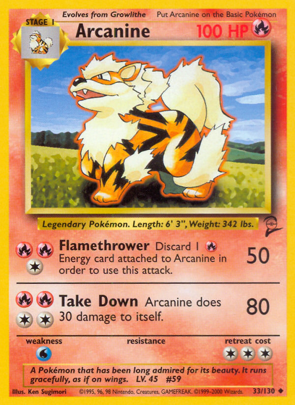 Arcanine (33/130) [Base Set 2] | Good Games Adelaide SA