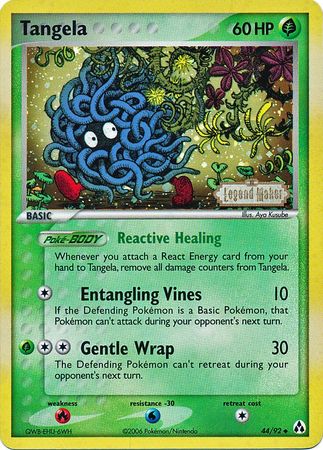 Tangela (44/92) (Stamped) [EX: Legend Maker] | Good Games Adelaide SA