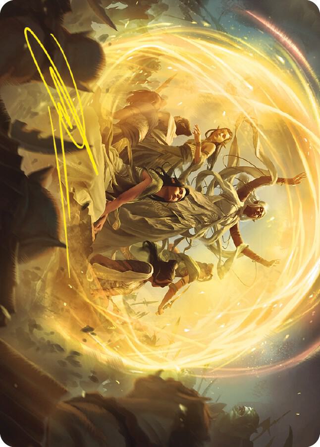 Heroic Intervention Art Card Gold Stamped Signature 73 (Art Series: Universes Beyond: The Lord of the Rings: Tales of Middle-earth)  | Good Games Adelaide SA