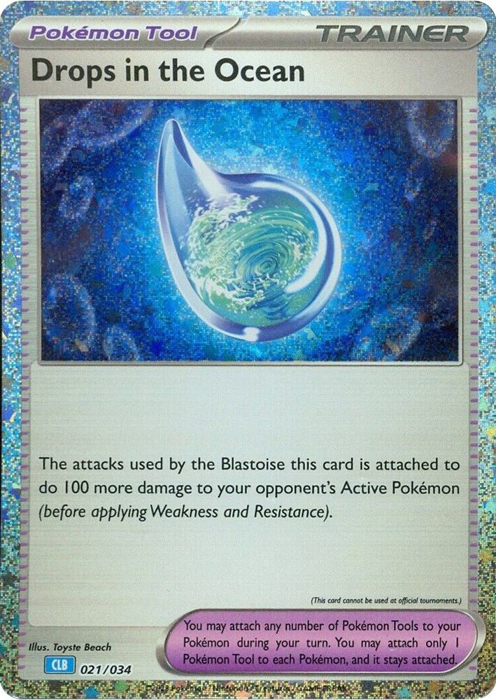 Drops in the Ocean 021/034 (Trading Card Game Classic)  - Holofoil | Good Games Adelaide SA