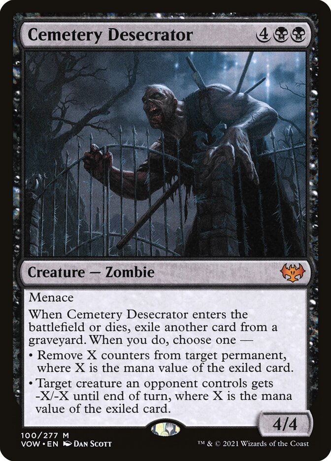 Cemetery Desecrator 100 (Innistrad: Crimson Vow)  - Foil | Good Games Adelaide SA
