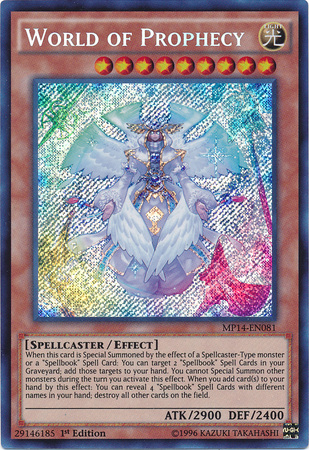 World of Prophecy [MP14-EN081] Secret Rare | Good Games Adelaide SA