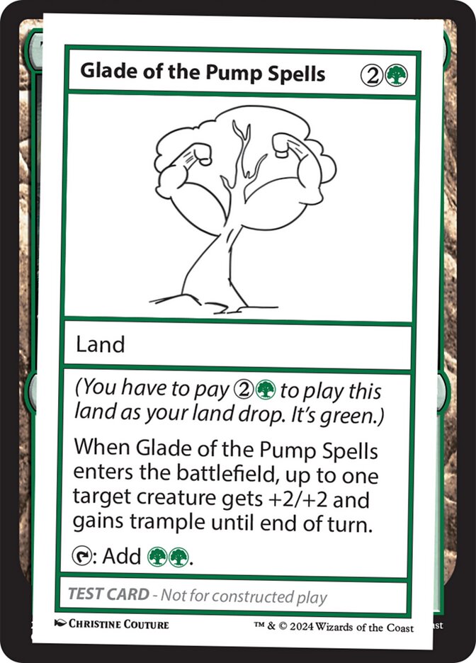 Glade of the Pump Spells  (Mystery Booster 2 Playtest Cards)  | Good Games Adelaide SA