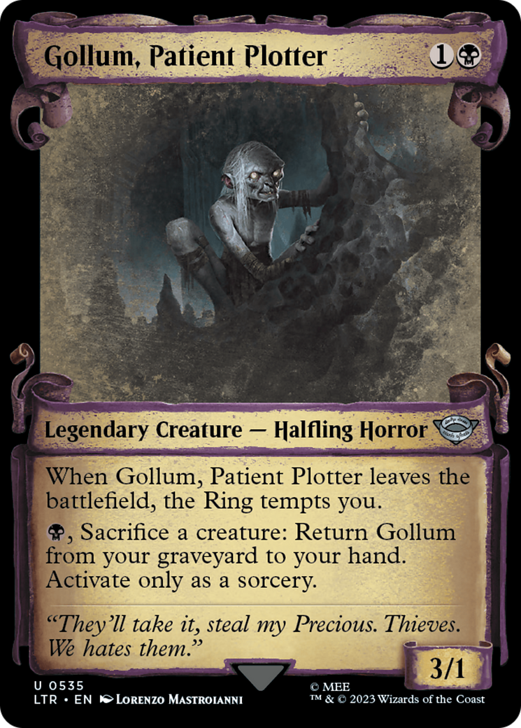 Gollum, Patient Plotter [The Lord of the Rings: Tales of Middle-Earth Showcase Scrolls] | Good Games Adelaide SA
