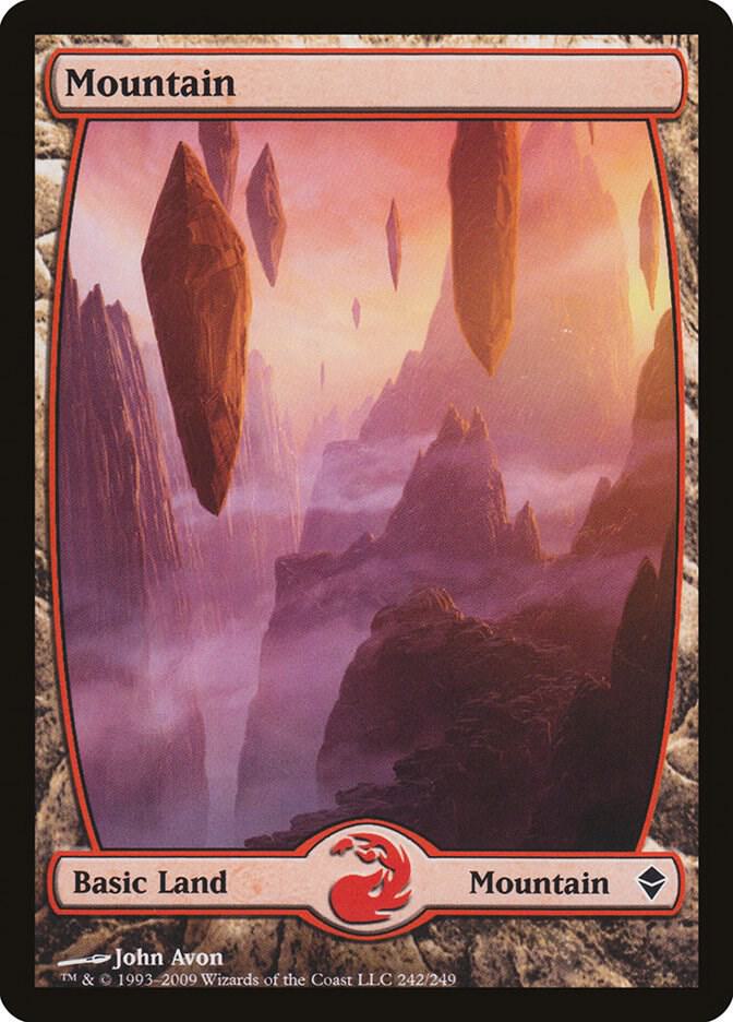 Mountain 242 (Zendikar)  - Full Art Foil | Good Games Adelaide SA