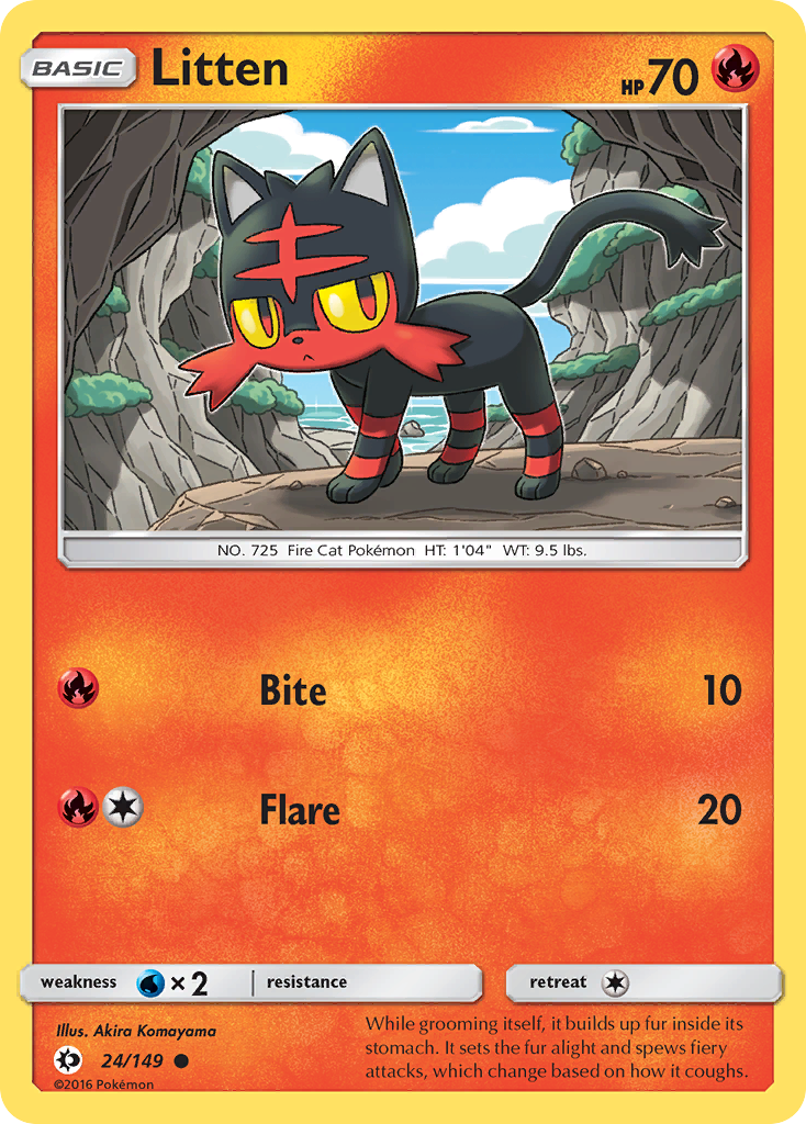 Litten (24/149) [Sun & Moon: Base Set] | Good Games Adelaide SA