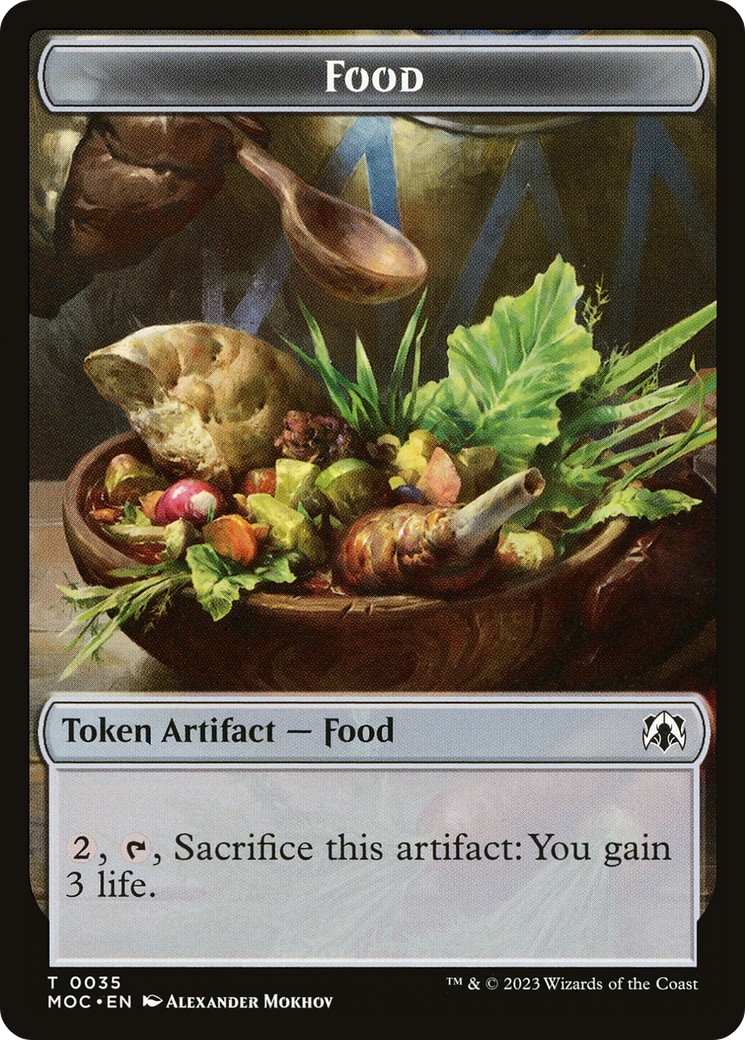 Food Token [March of the Machine Commander Tokens] | Good Games Adelaide SA