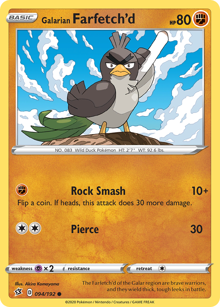 Galarian Farfetch'd (094/192) [Sword & Shield: Rebel Clash] | Good Games Adelaide SA