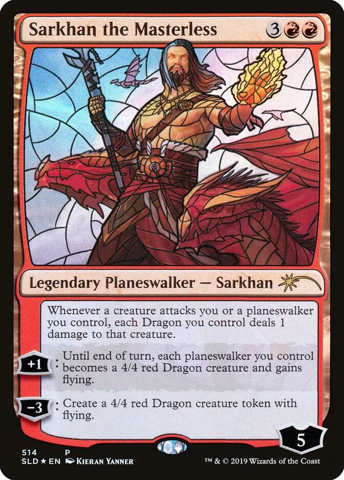 Sarkhan the Masterless Stained Glass 514 (Secret Lair Drop Series)  - Foil | Good Games Adelaide SA
