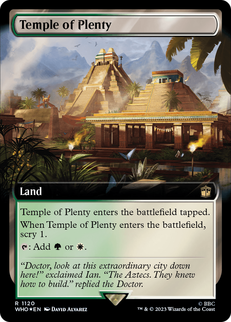 Temple of Plenty (Extended Art) (Surge Foil) [Doctor Who] | Good Games Adelaide SA