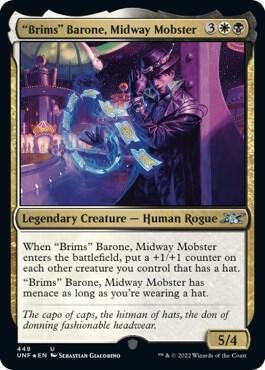 Brims Barone Midway Mobster Galaxy Foil 449 (Unfinity)  - Foil | Good Games Adelaide SA