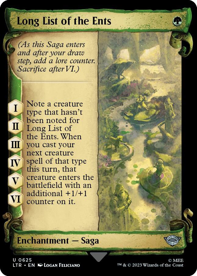 Long List of the Ents 625 (Universes Beyond: The Lord of the Rings: Tales of Middle-earth)  - Showcase Scroll | Good Games Adelaide SA