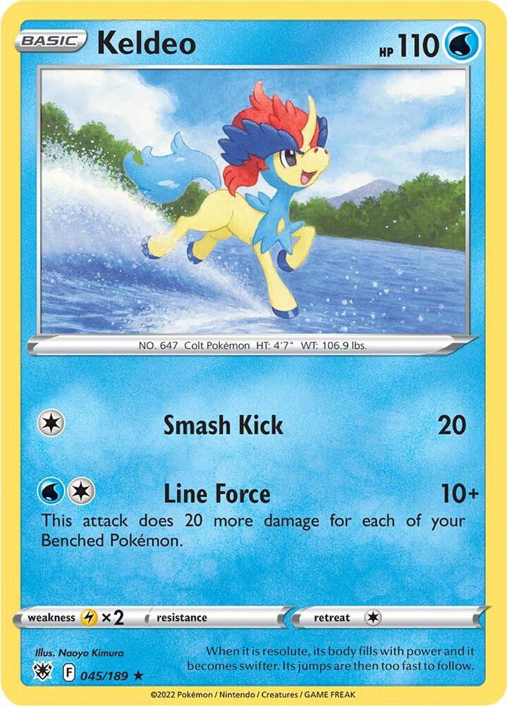 Keldeo 045/189 (SWSH10: Astral Radiance)  - Holofoil | Good Games Adelaide SA
