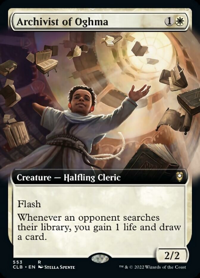 Archivist of Oghma (Extended Art) [Commander Legends: Battle for Baldur's Gate] | Good Games Adelaide SA