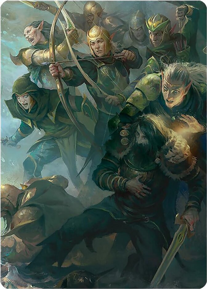 Galadhrim Brigade // Galadhrim Brigade 12 (Art Series: Universes Beyond: The Lord of the Rings: Tales of Middle-earth)  | Good Games Adelaide SA