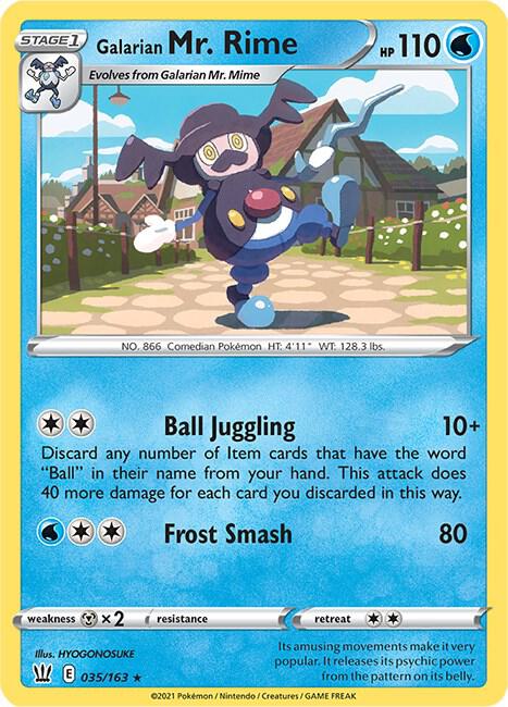 Galarian Mr. Rime 035/163 (SWSH05: Battle Styles)  | Good Games Adelaide SA