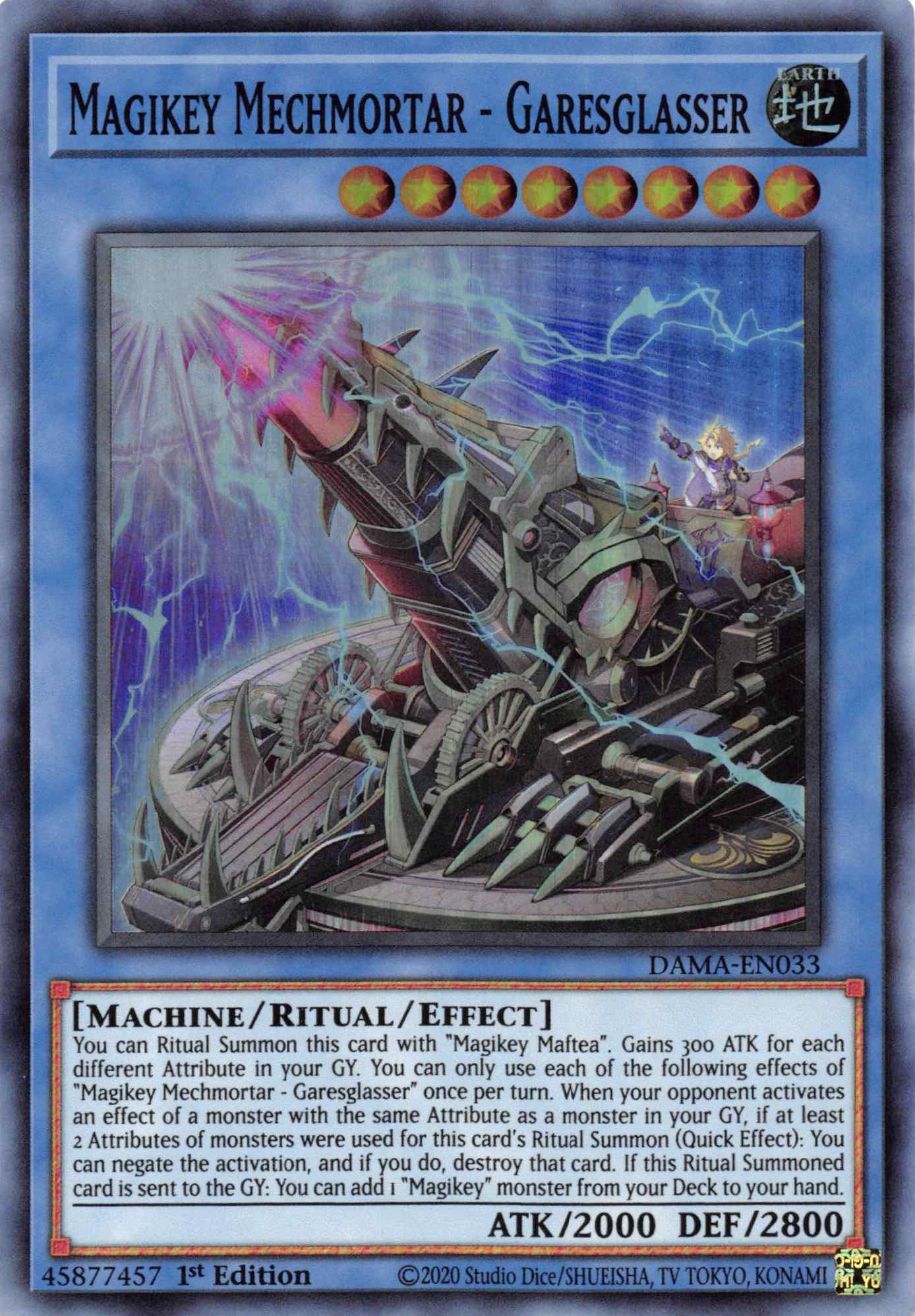 Magikey Mechmortar - Garesglasser [DAMA-EN033] Super Rare | Good Games Adelaide SA