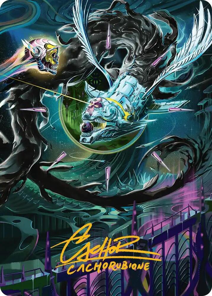 Quantum Riddler Art Card Gold Stamped Signature 39 (Art Series: Edge of Eternities)  | Good Games Adelaide SA