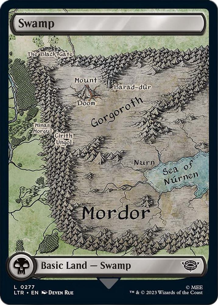Swamp 0277 277 (Universes Beyond: The Lord of the Rings: Tales of Middle-earth)  | Good Games Adelaide SA