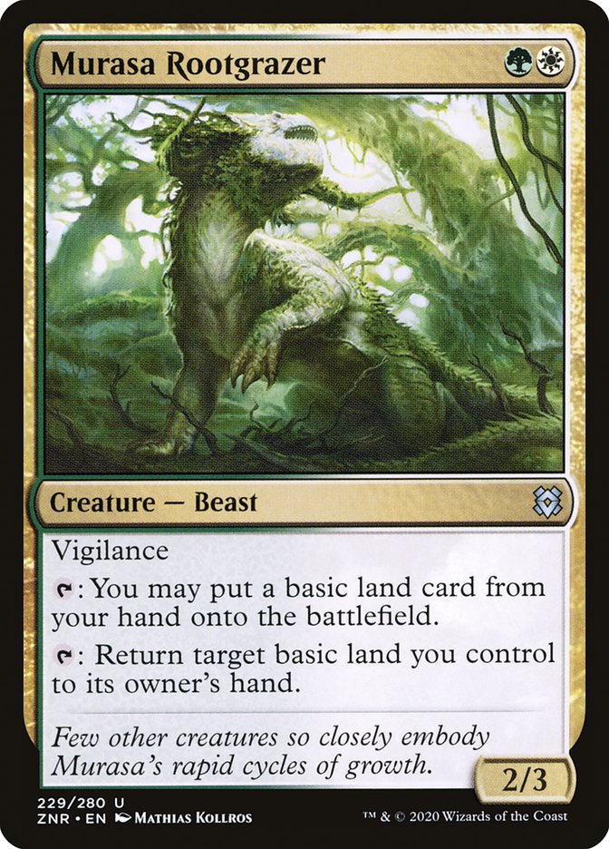 Murasa Rootgrazer 229 (Zendikar Rising)  - Foil | Good Games Adelaide SA