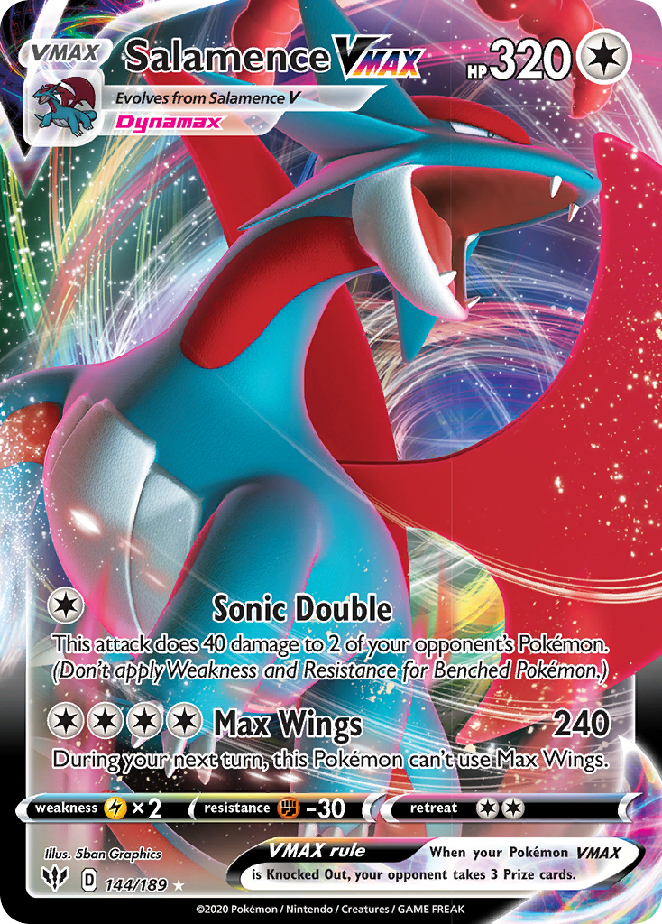 Salamence VMAX (144/189) [Sword & Shield: Darkness Ablaze] | Good Games Adelaide SA