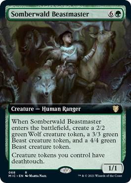 Somberwald Beastmaster Extended Art 68 (Commander: Innistrad: Midnight Hunt)  | Good Games Adelaide SA