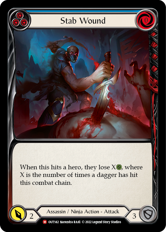 Stab Wound [OUT142] (Outsiders)  Rainbow Foil | Good Games Adelaide SA