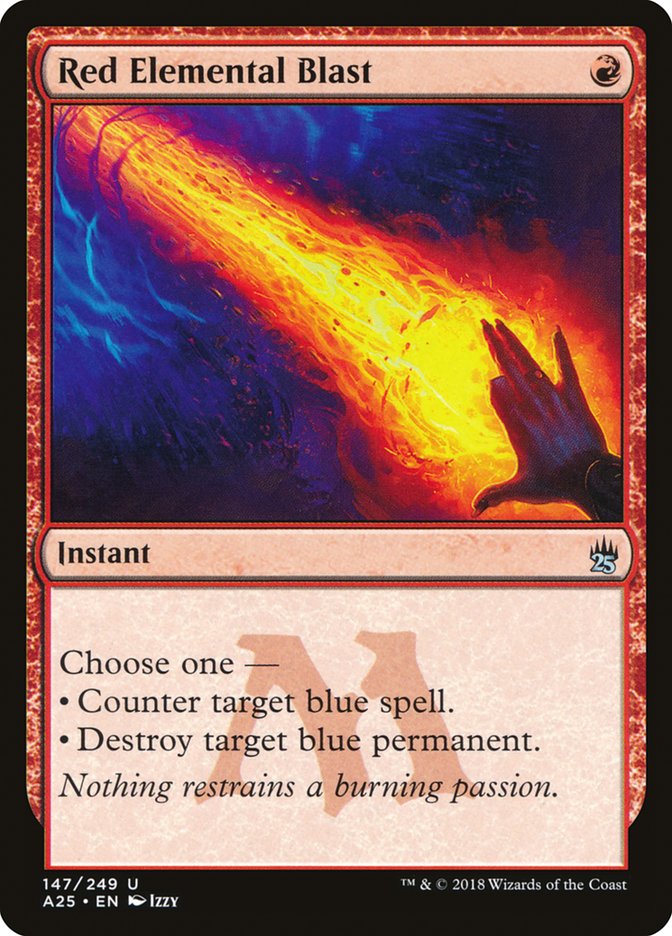 Red Elemental Blast 147 (Masters 25)  - Foil | Good Games Adelaide SA