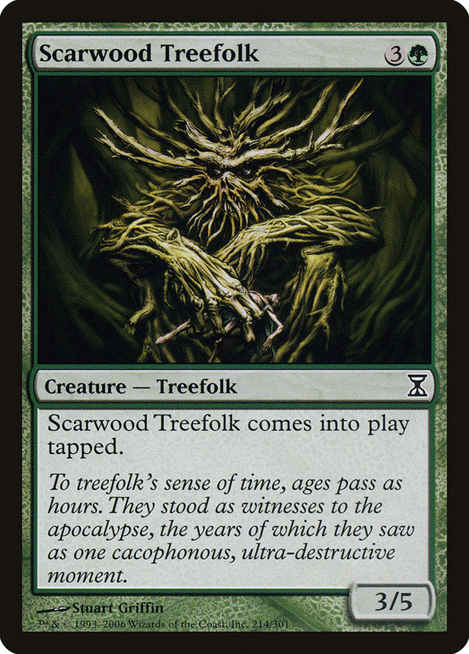 Scarwood Treefolk 214 (Time Spiral)  - Foil | Good Games Adelaide SA