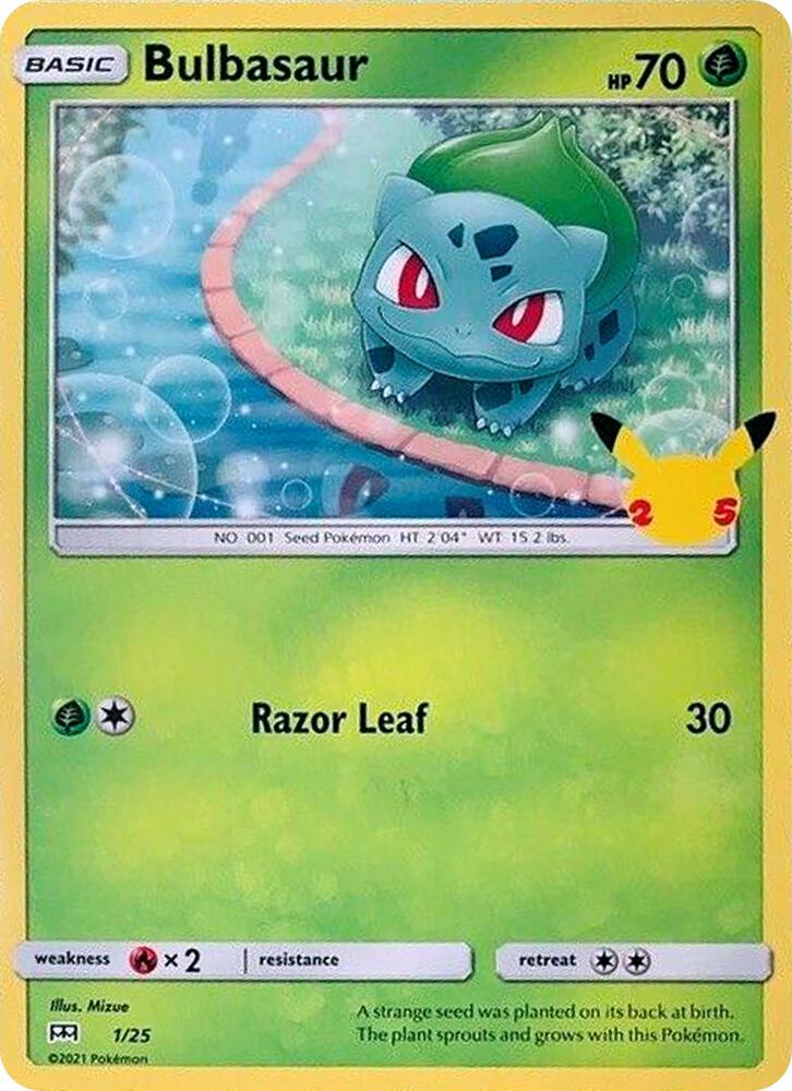 Bulbasaur 001/025 (McDonald's 25th Anniversary Promos)  | Good Games Adelaide SA