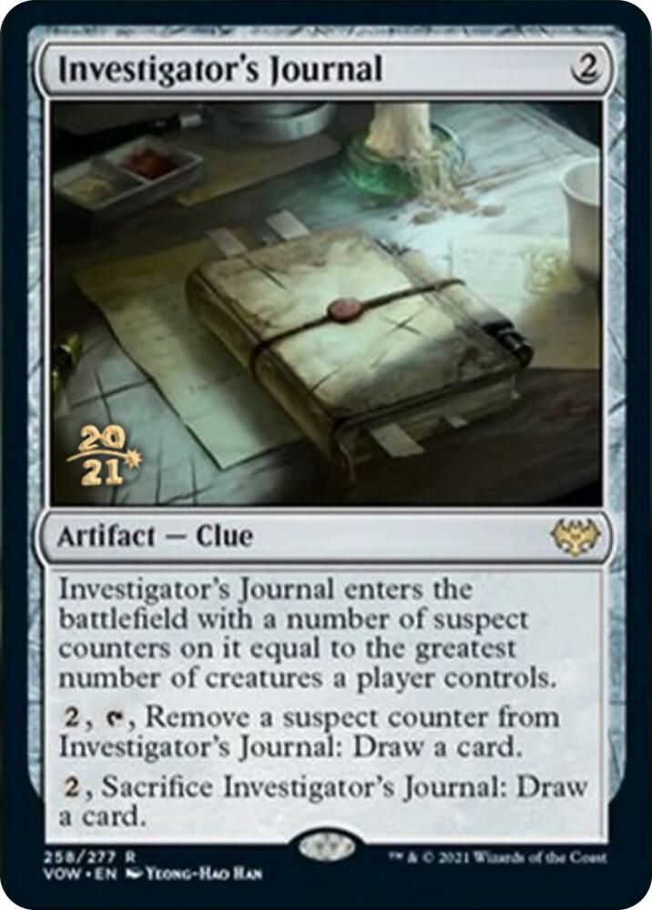Investigators Journal 258 (Prerelease Cards)  - Foil | Good Games Adelaide SA