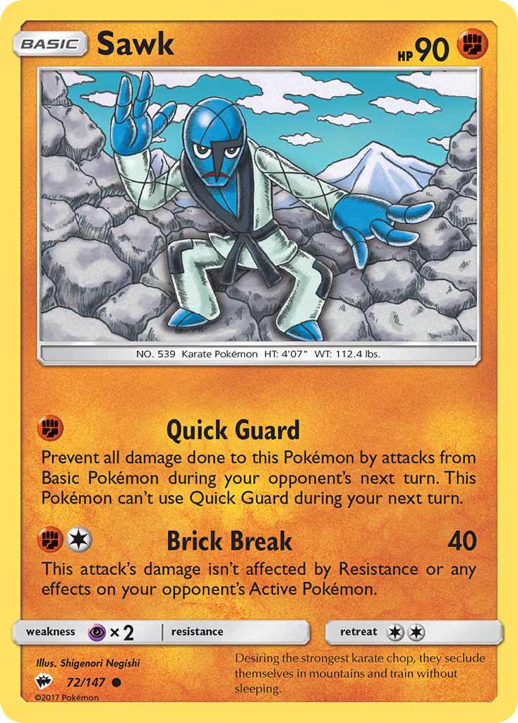 Sawk (72/147) [Sun & Moon: Burning Shadows] | Good Games Adelaide SA