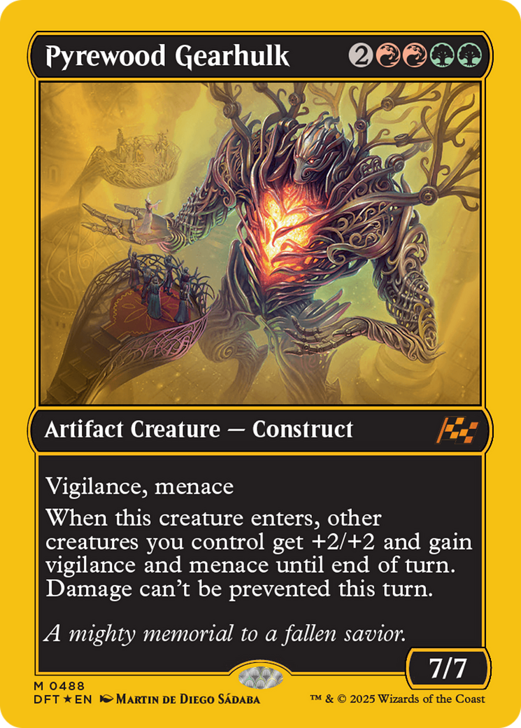 Pyrewood Gearhulk (First-Place Foil) [Aetherdrift] | Good Games Adelaide SA