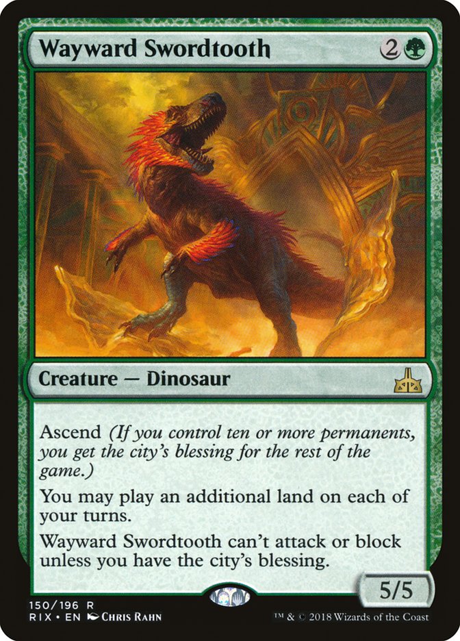 Wayward Swordtooth [Rivals of Ixalan] | Good Games Adelaide SA