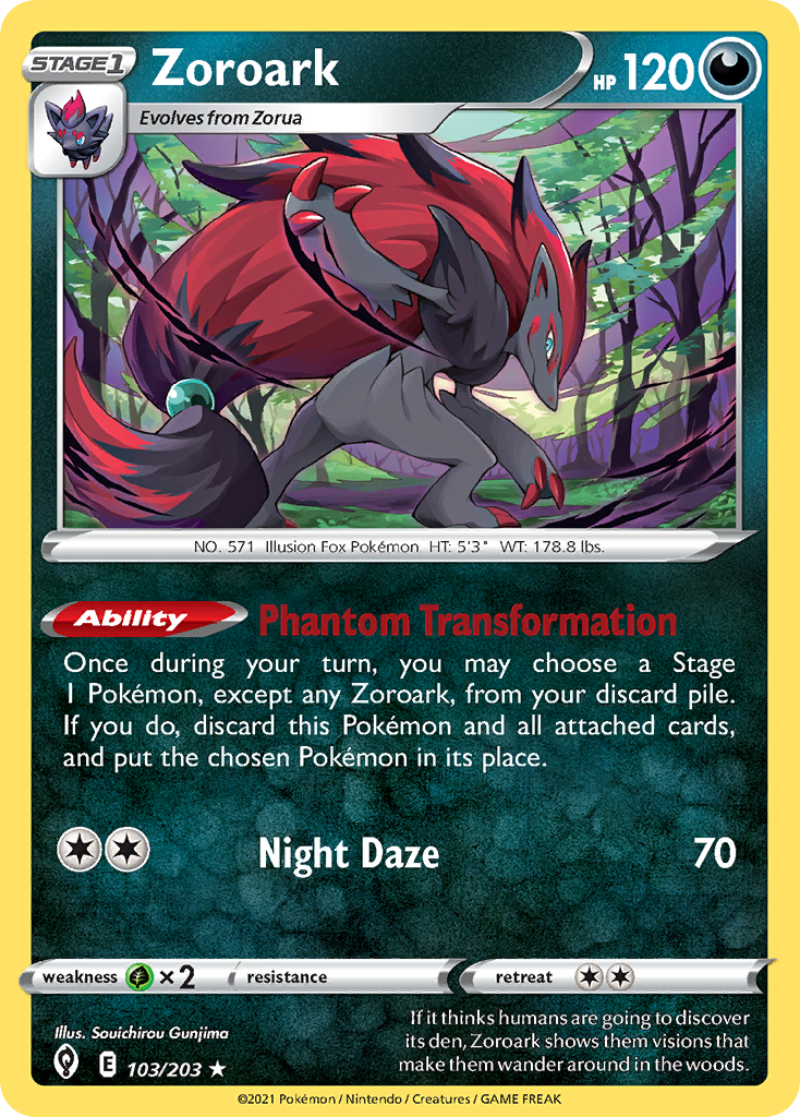 Zoroark (103/203) (Theme Deck Exclusive) [Sword & Shield: Evolving Skies] | Good Games Adelaide SA