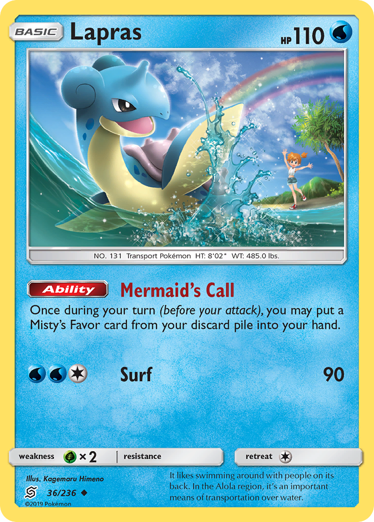 Lapras (36/236) [Sun & Moon: Unified Minds] | Good Games Adelaide SA