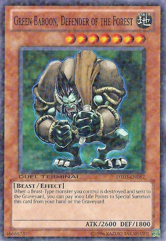 Green Baboon, Defender of the Forest [DT03-EN057] Common | Good Games Adelaide SA