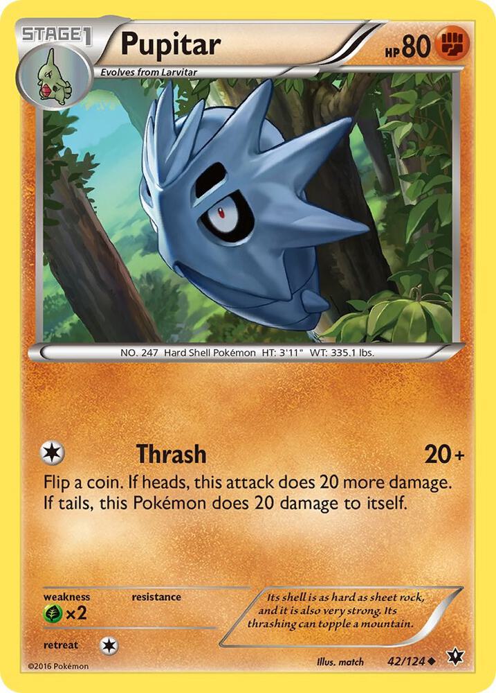 Pupitar 42/124 (XY - Fates Collide)  | Good Games Adelaide SA