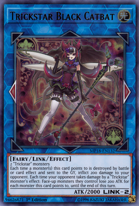 Trickstar Black Catbat [MP18-EN132] Ultra Rare | Good Games Adelaide SA