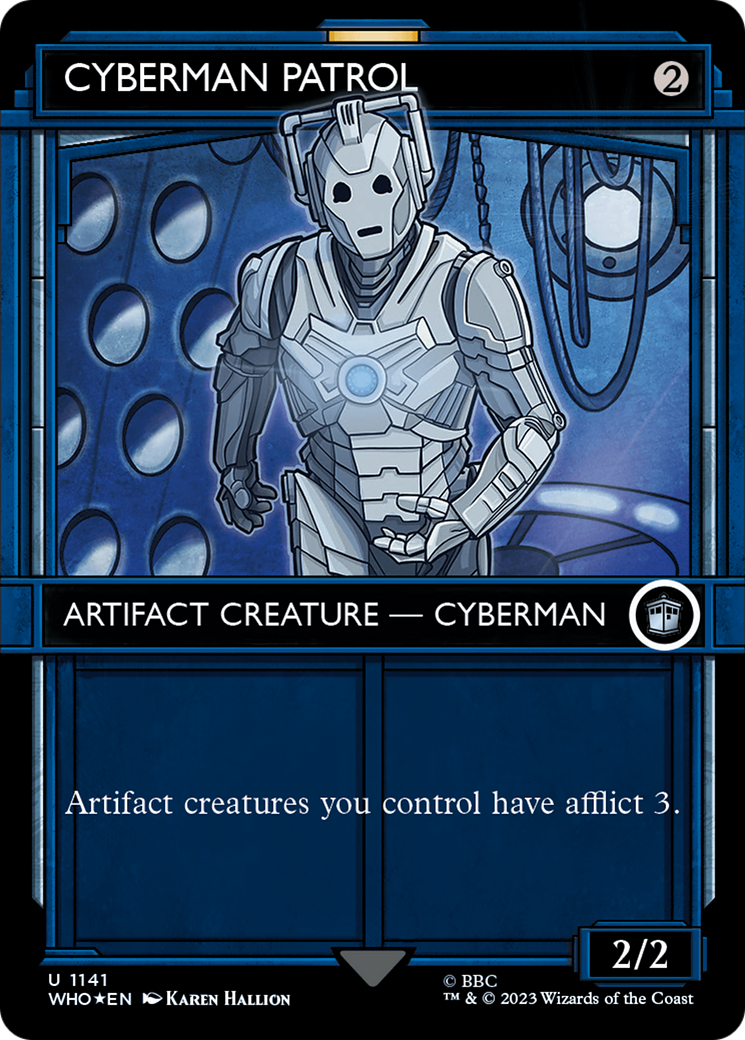 Cyberman Patrol (Showcase) (Surge Foil) [Doctor Who] | Good Games Adelaide SA
