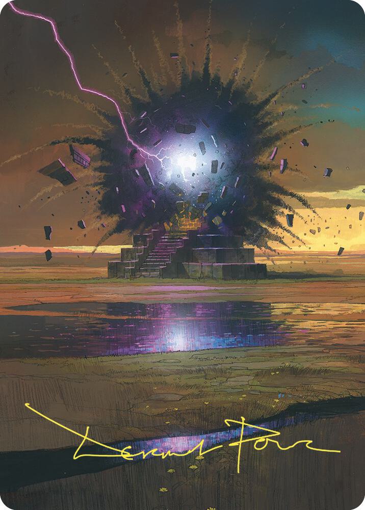 Return to Dust Art Card Gold Stamped Signature 34 (Art Series: Commander Masters)  | Good Games Adelaide SA