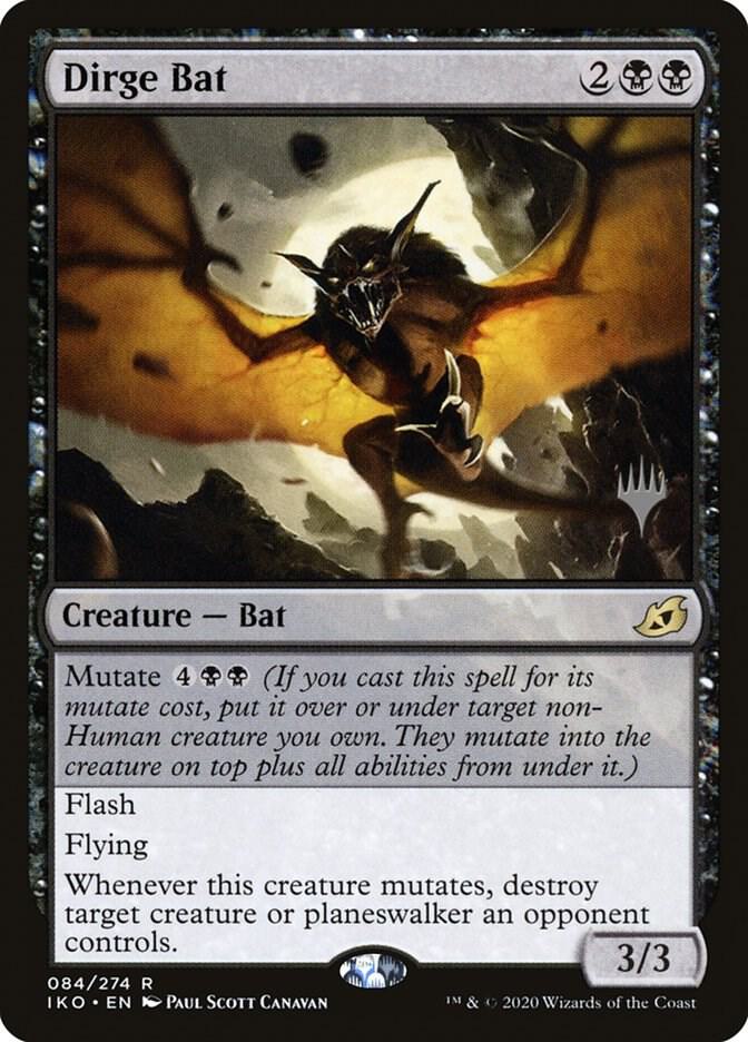 Dirge Bat 84 (Promo Pack: Ikoria)  - Foil | Good Games Adelaide SA